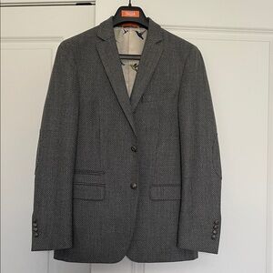 TALLIA Charcoal Textured Blazer